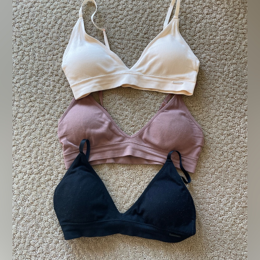 danskin soft cup ribbed bralettes bundle